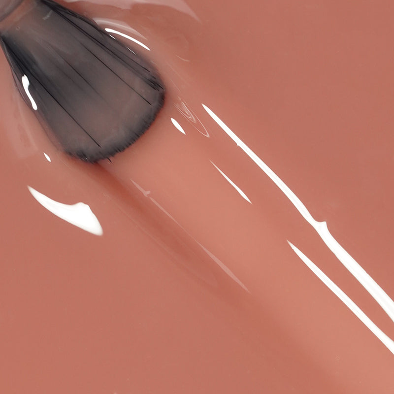 Warm Coral | Gel de base en caoutchouc française