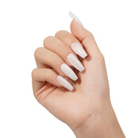 Peach Whisper | Gel de base en caoutchouc pailleté