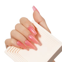 Pink Sorbet | Gel de base en caoutchouc pailleté