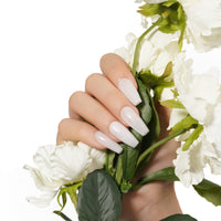 Peach Whisper | Gel de base en caoutchouc pailleté