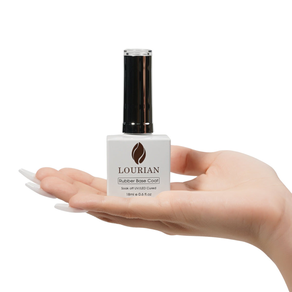 Peach Whisper | Gel de base en caoutchouc pailleté