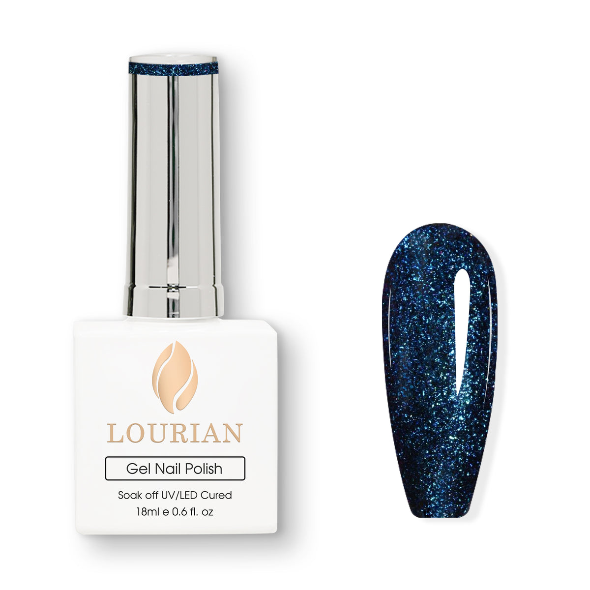 Blue Nebula | Gel de couleur pailleté galaxy