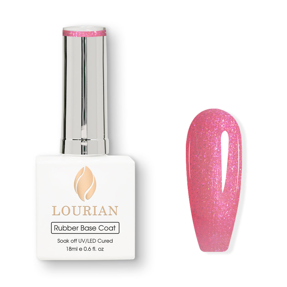Candy Pop | Gel de base en caoutchouc pailleté
