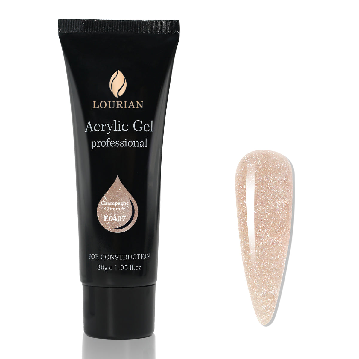 Champagne Glimmer | Gel de construction acrylique