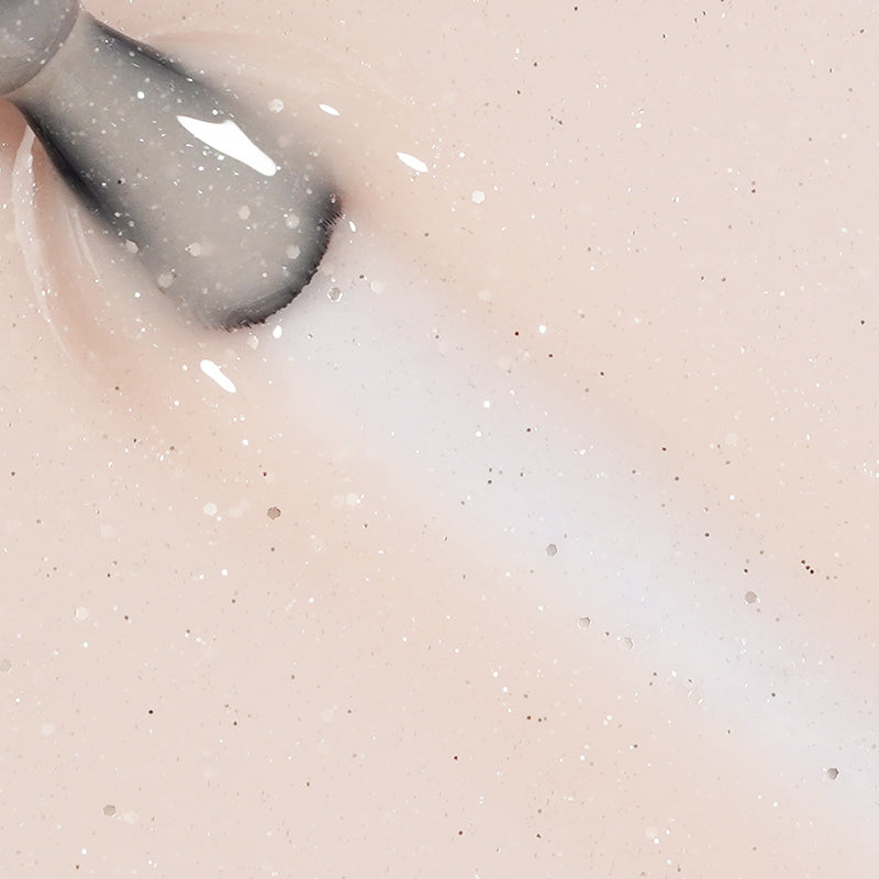 Coral Breeze | Gel de base en caoutchouc pailleté