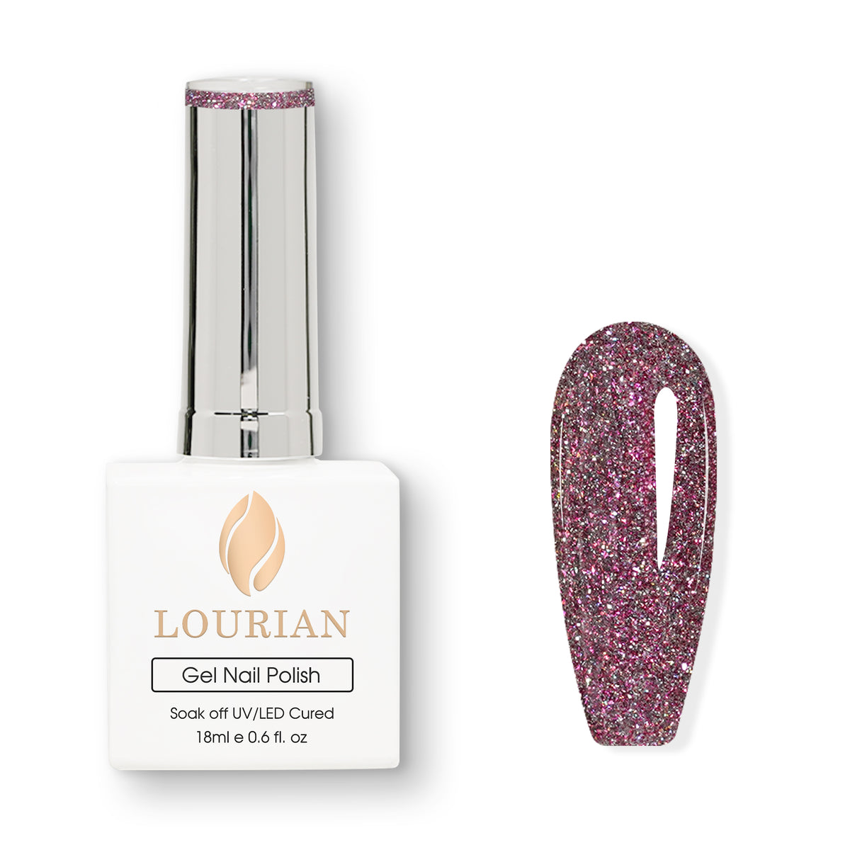 Crimson Star | Gel de couleur pailleté scintillant Disco