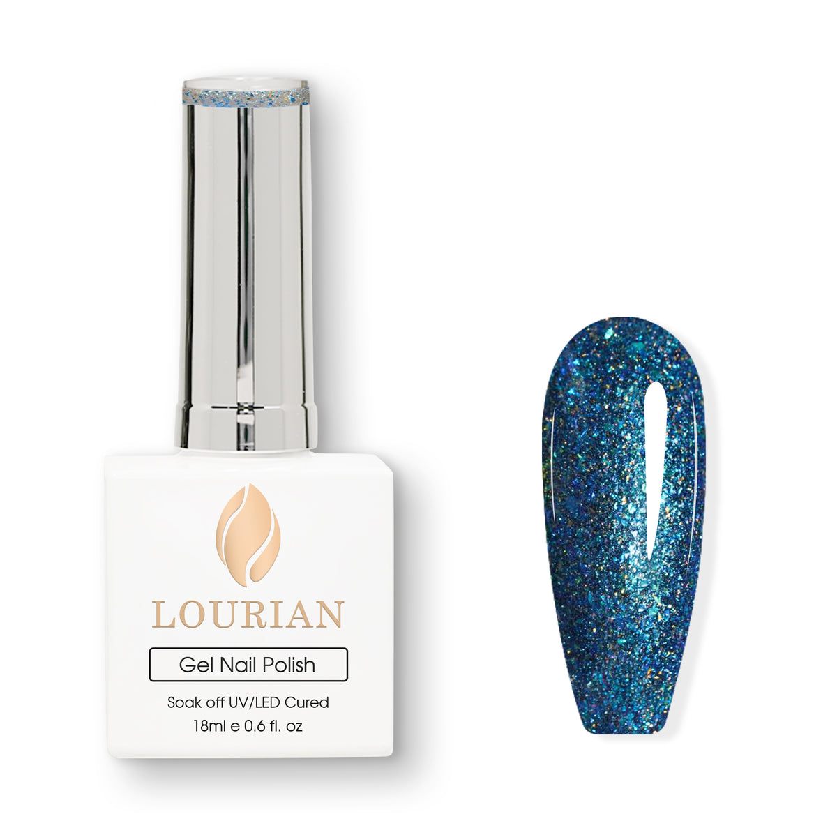 Crystal Flare | Gel de couleur pailleté sirène