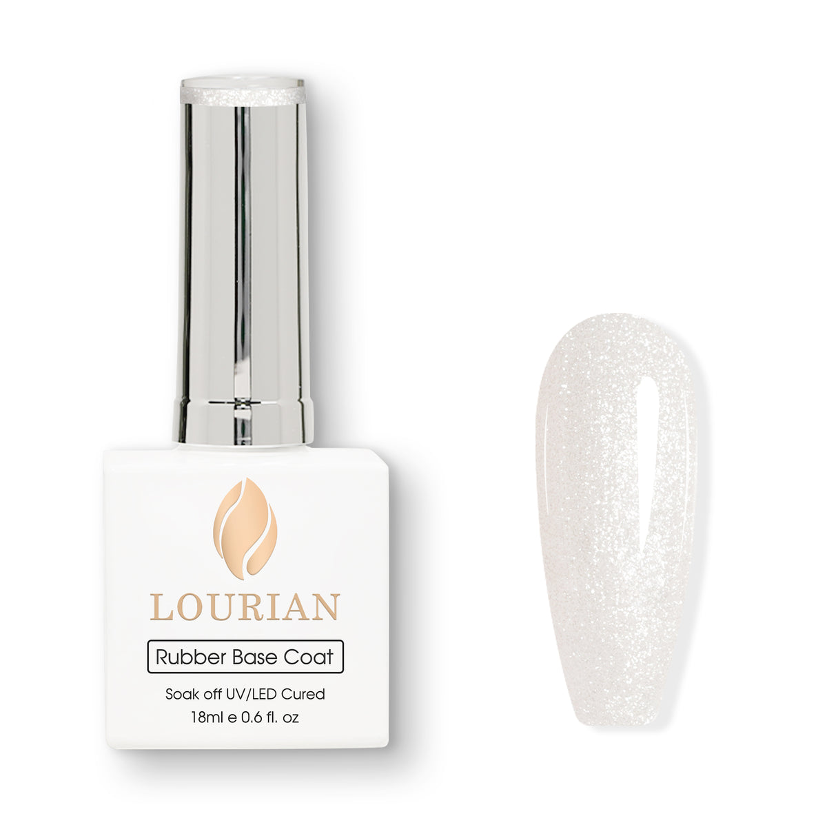 Crystal Sugar | Gel de base en caoutchouc pailleté