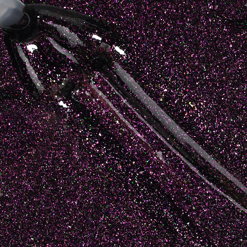 Deep Purple Galaxy | Gel de couleur pailleté galaxy
