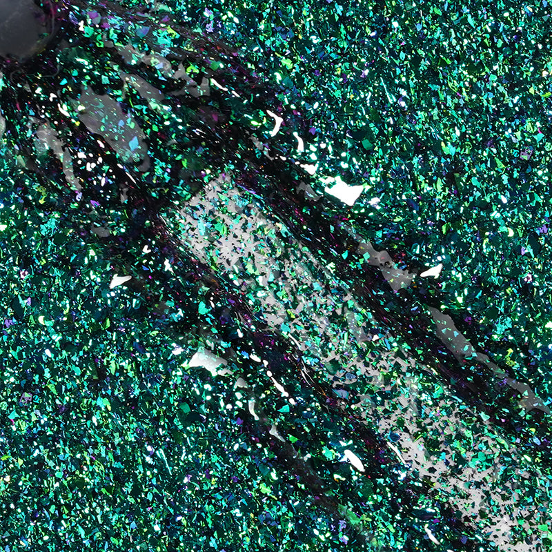 Forest Green Galaxy | Gel de couleur pailleté galaxy