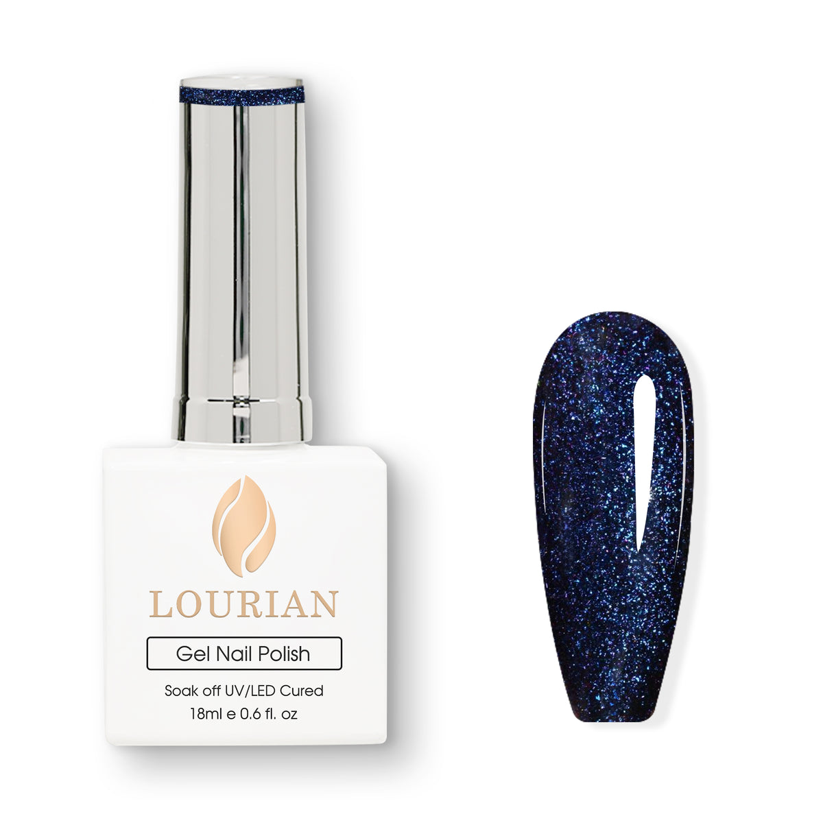 Midnight Shine | Gel de couleur pailleté galaxy