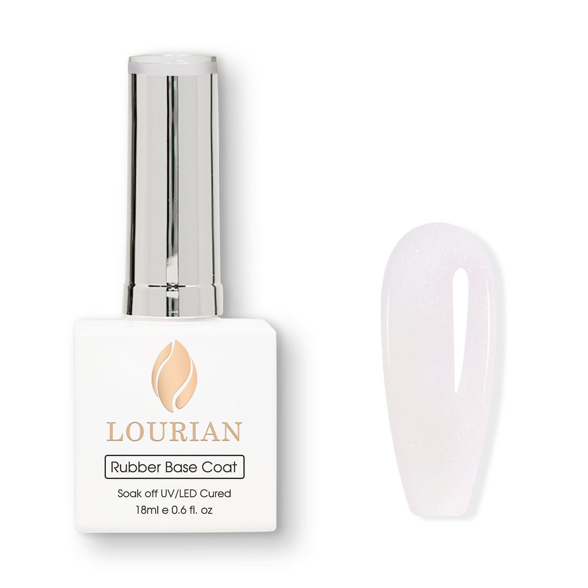 Moonveil Whisper | Gel de base en caoutchouc pailleté