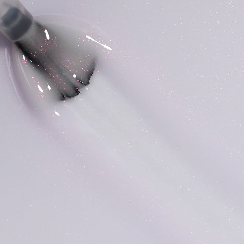 Moonveil Whisper | Gel de base en caoutchouc pailleté