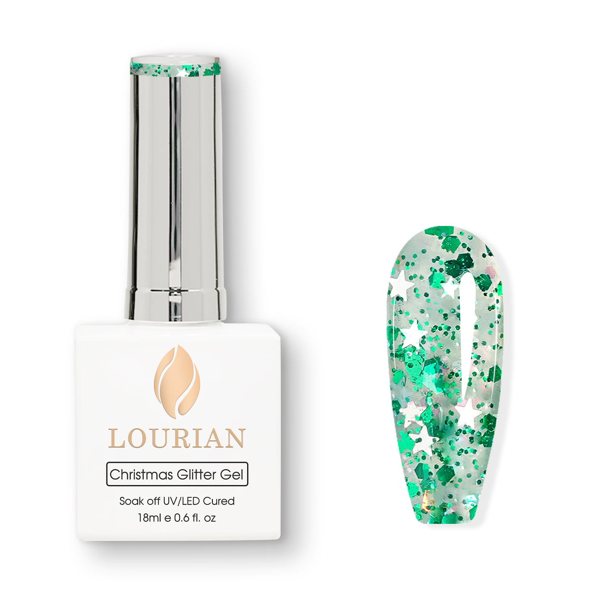 Evergreen Sparkle | Gel pailleté de Noël 18ml I0904