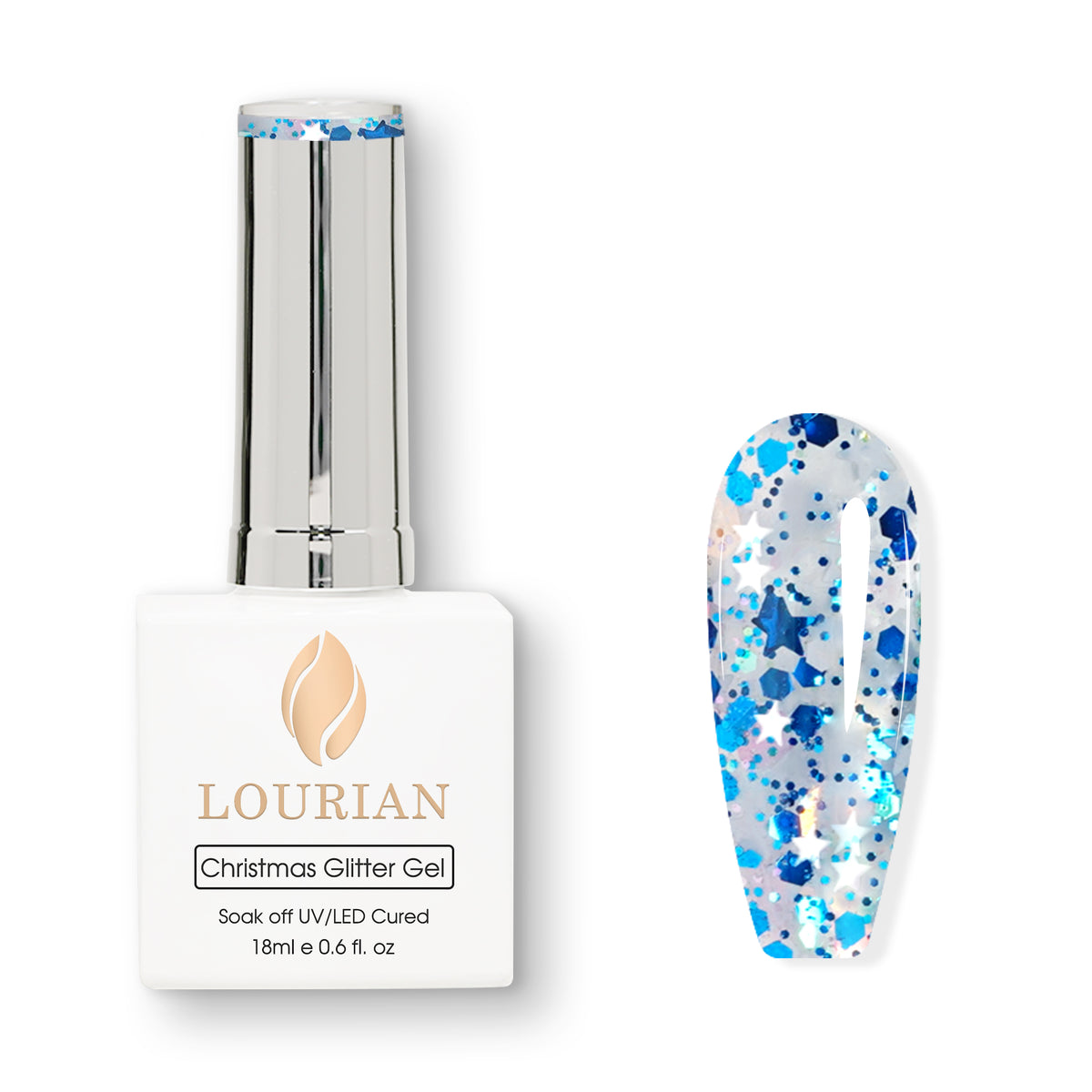 Icy Blue | Gel pailleté de Noël 18ml I0905