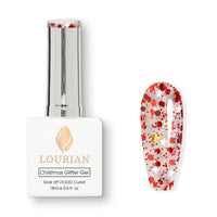 Combo de 6 flacons | 5 Christmas Glitter Gel + Peach Whisper(BASE) 6*18ml JUST！！55€