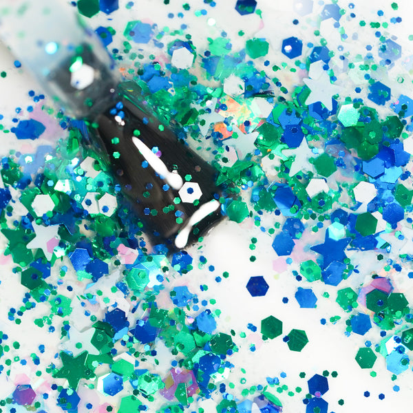 Minty Star | Gel pailleté de Noël 18ml I0908