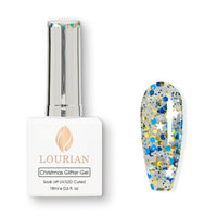 Combo de 6 flacons | 5 Christmas Glitter Gel + Peach Whisper(BASE) 6*18ml JUST！！55€