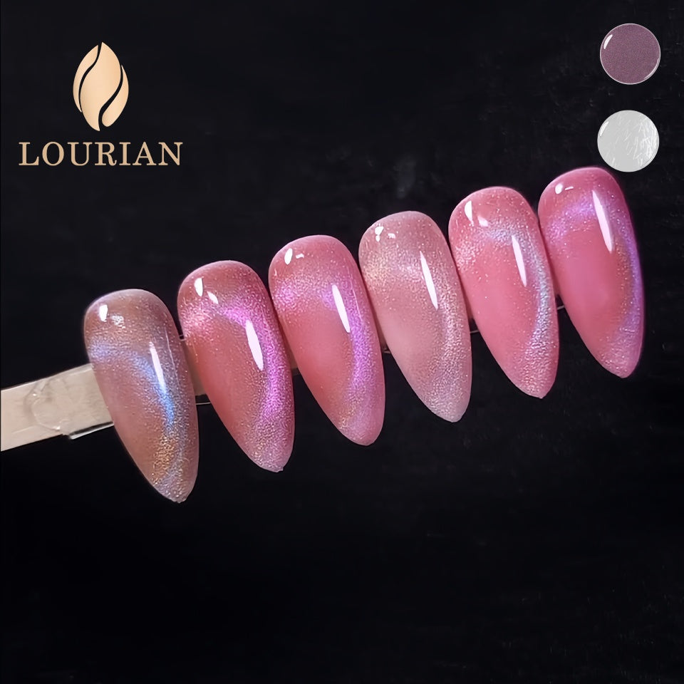 Élégant violet | Cat eye violet+Gel de top transparent