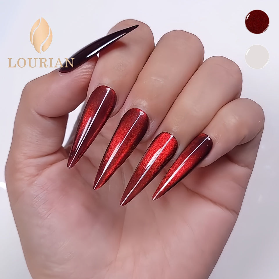 Charisme | Cat eye rouge+Gel de top transparent