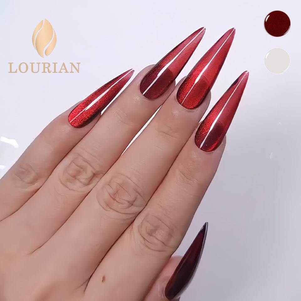 Charisme | Cat eye rouge+Gel de top transparent