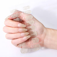 [Paillettes dorées] Autocollants UV