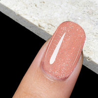 Coral Shine | Gel de couleur pailleté nude Prix en gros 18ml