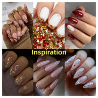 Printemps coloré | 5 Glitter Gel + Peach Whisper(BASE). 6*18ml