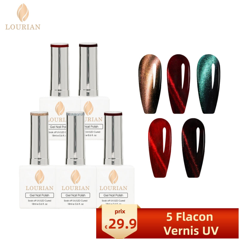 Combo de 5 flacons pratique et économique