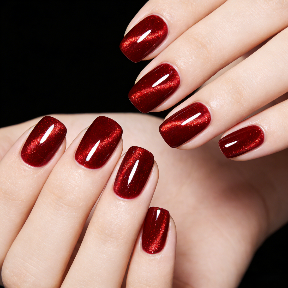 Crimson Veil | Ruby Flame Cat Eye Gel Magnétique 18ml CE301