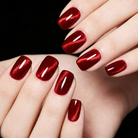 Crimson Veil | Ruby Flame Cat Eye Gel Magnétique 18ml CE301