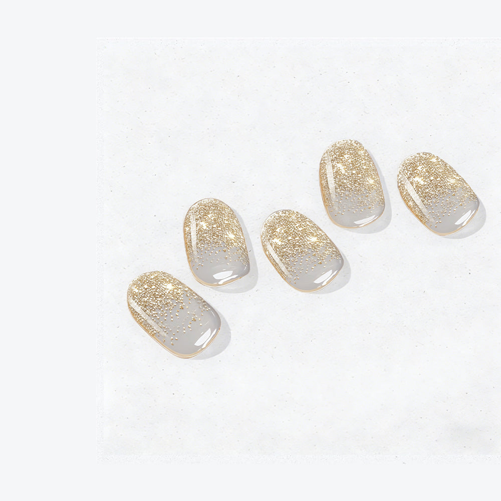 [Paillettes dorées] Autocollants UV