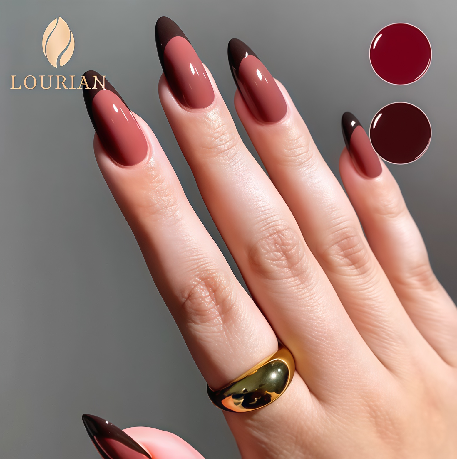 Crimson French | Rouge+Rouge foncé – lourian FR
