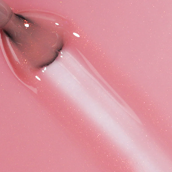 Blush Rose | Gel de base en caoutchouc pailleté