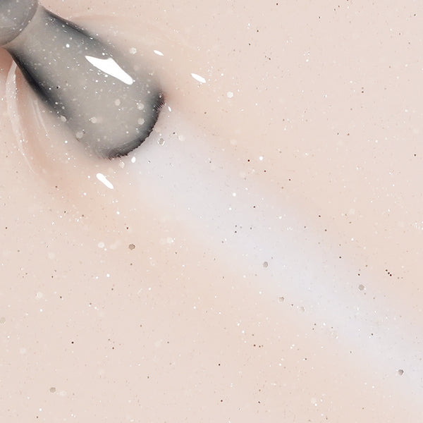 Coral Breeze | Gel de base en caoutchouc pailleté