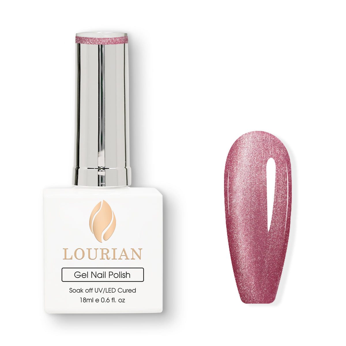 Combo de 6 flacons | 5 Mystic Crystal Cat Eye Gel + Ballet Pink(BASE) 6*18ml JUST！！55€