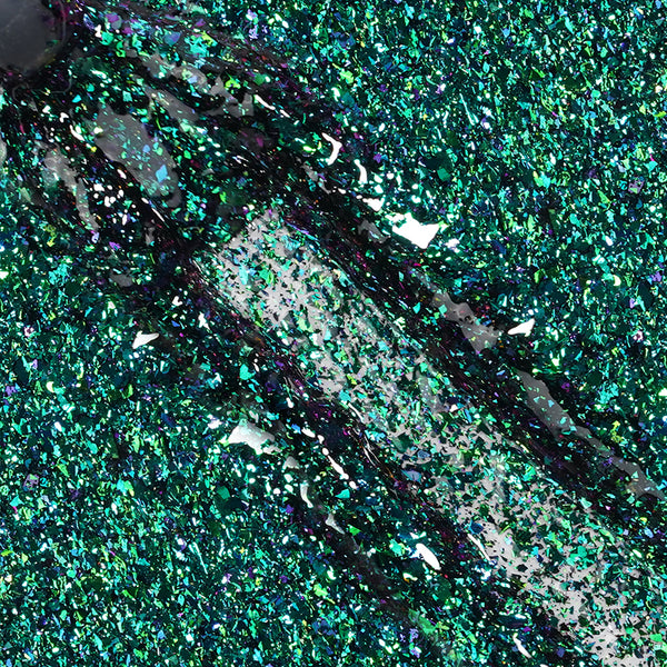 Forest Green Galaxy | Gel de couleur pailleté galaxy