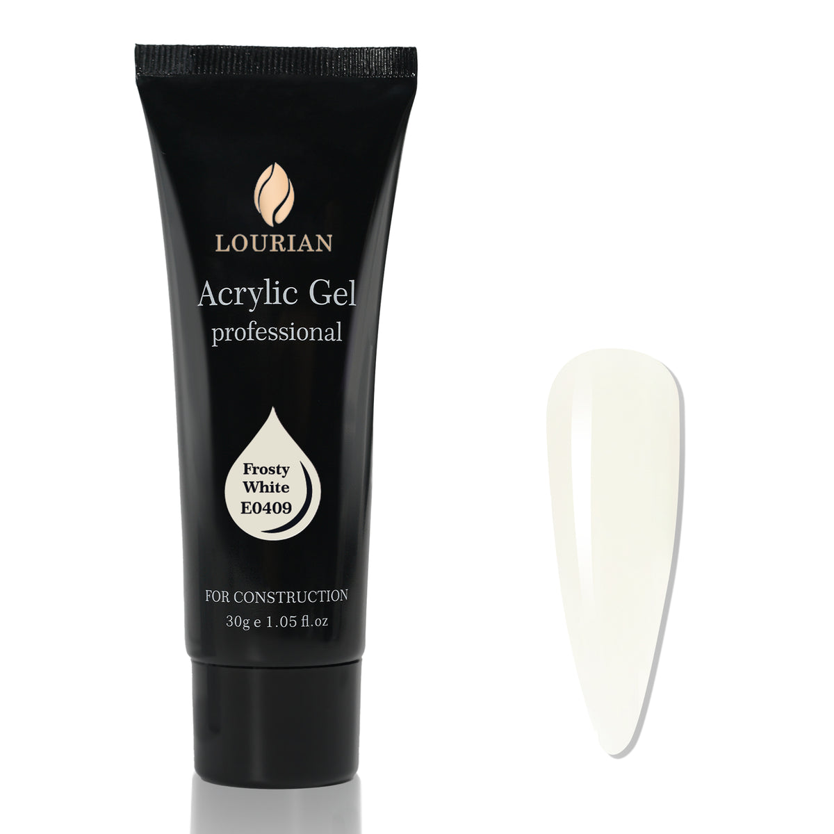 Frosty White | Gel d'extension acrylique 30g E0409