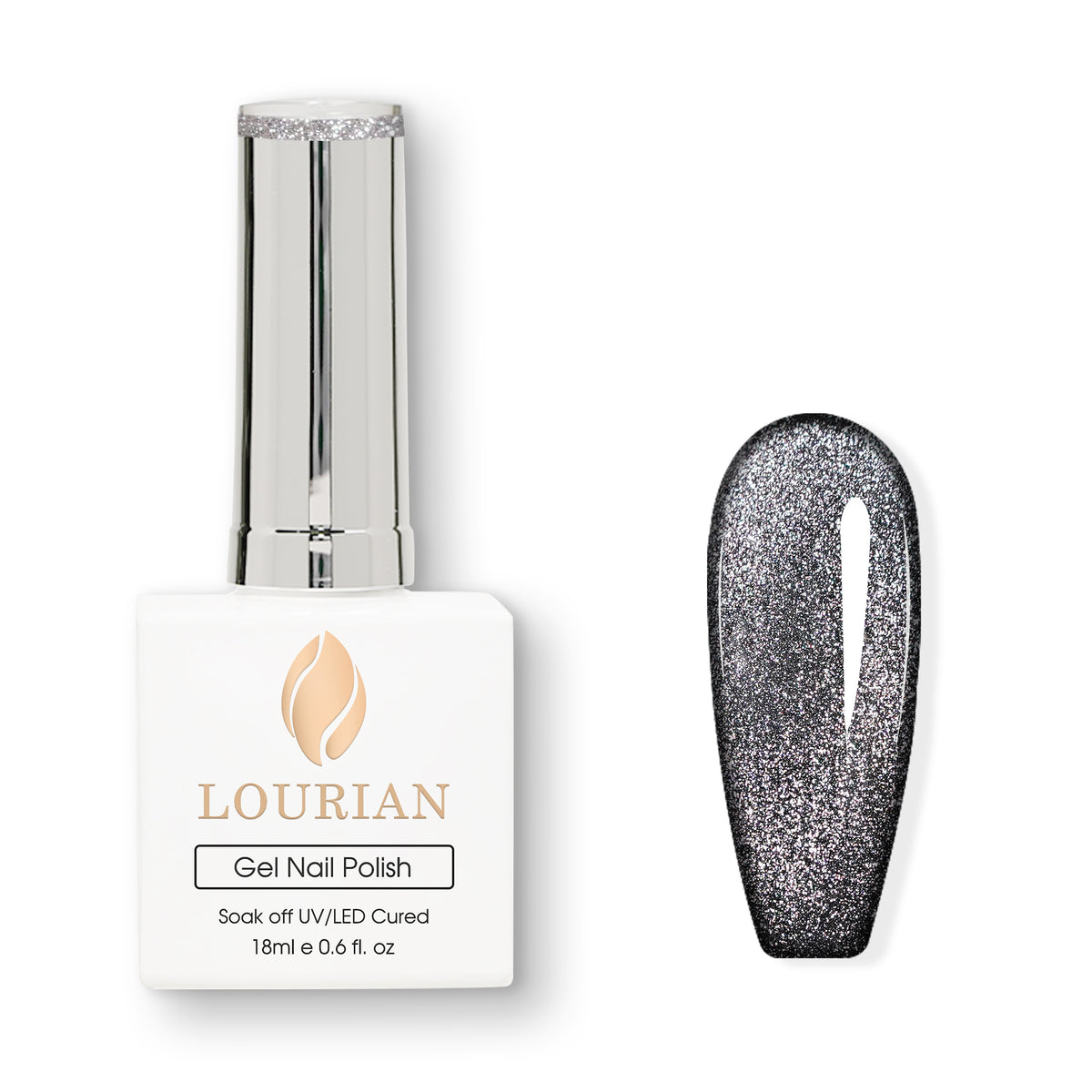 Graphite Flame | Prism Flash Cat Eye Gel Magnétique
