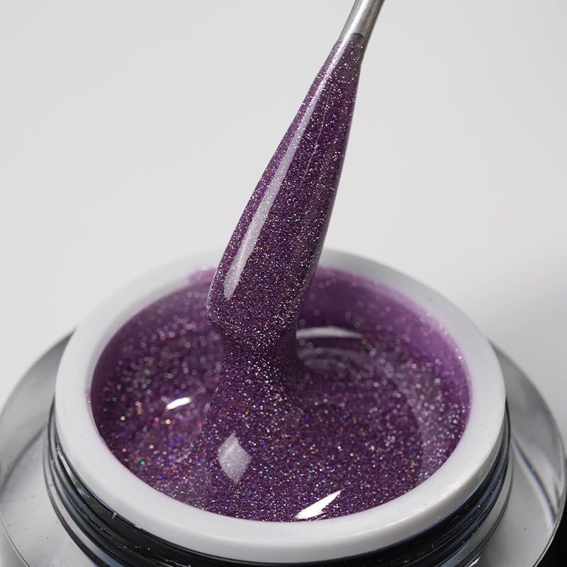Lilac Shine | Gel de construction Éclat scintillant
