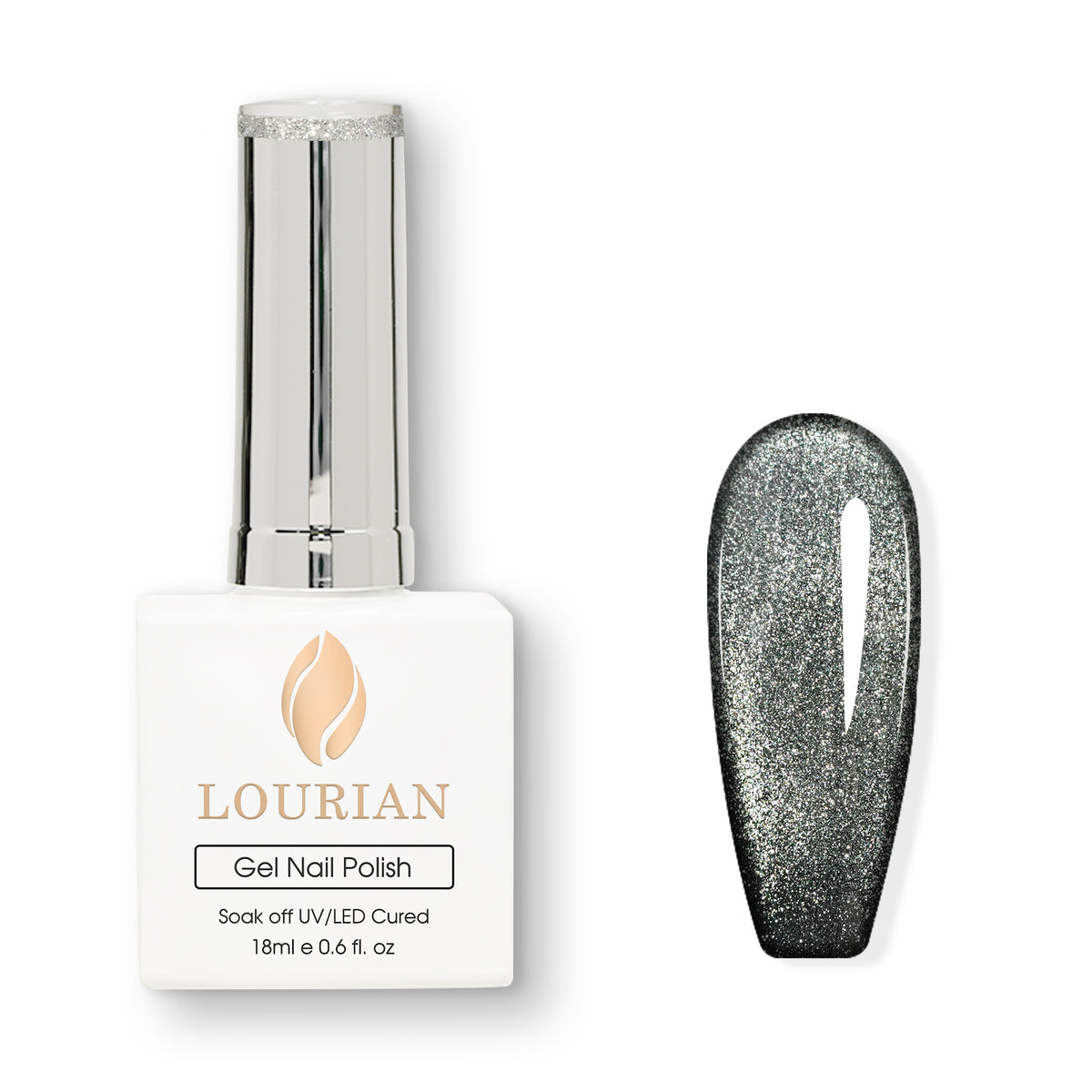 Obsidian Gleam | Prism Flash Cat Eye Gel Magnétique