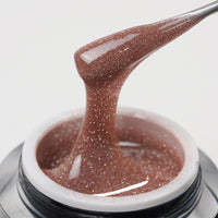 Rosy Ember | Gel de construction Éclat scintillant