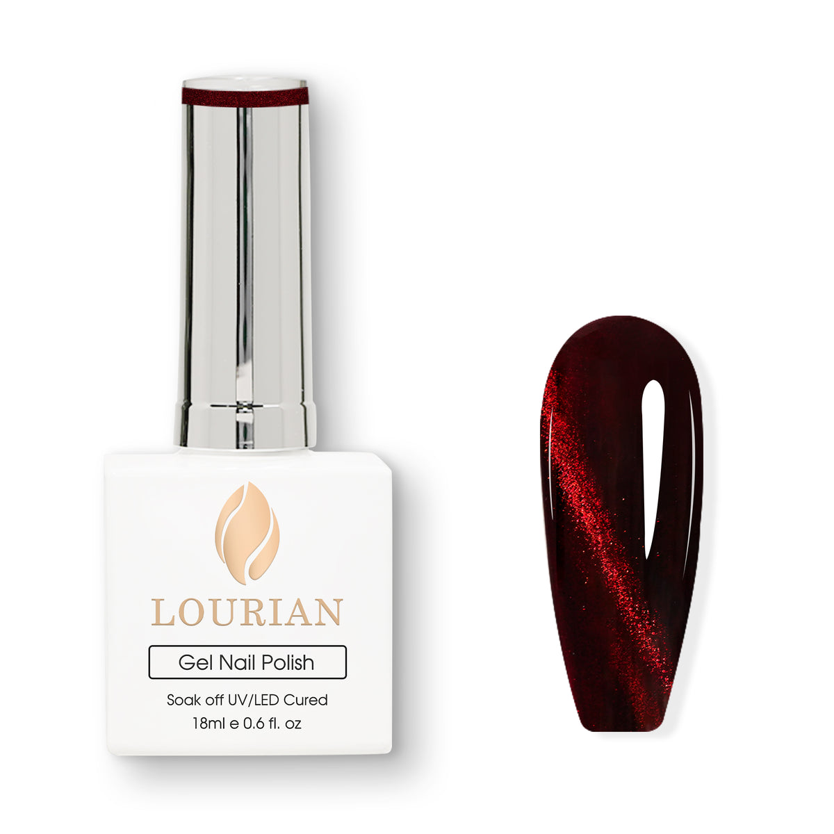 Satin Rouge | Ruby Flame Cat Eye Gel Magnétique