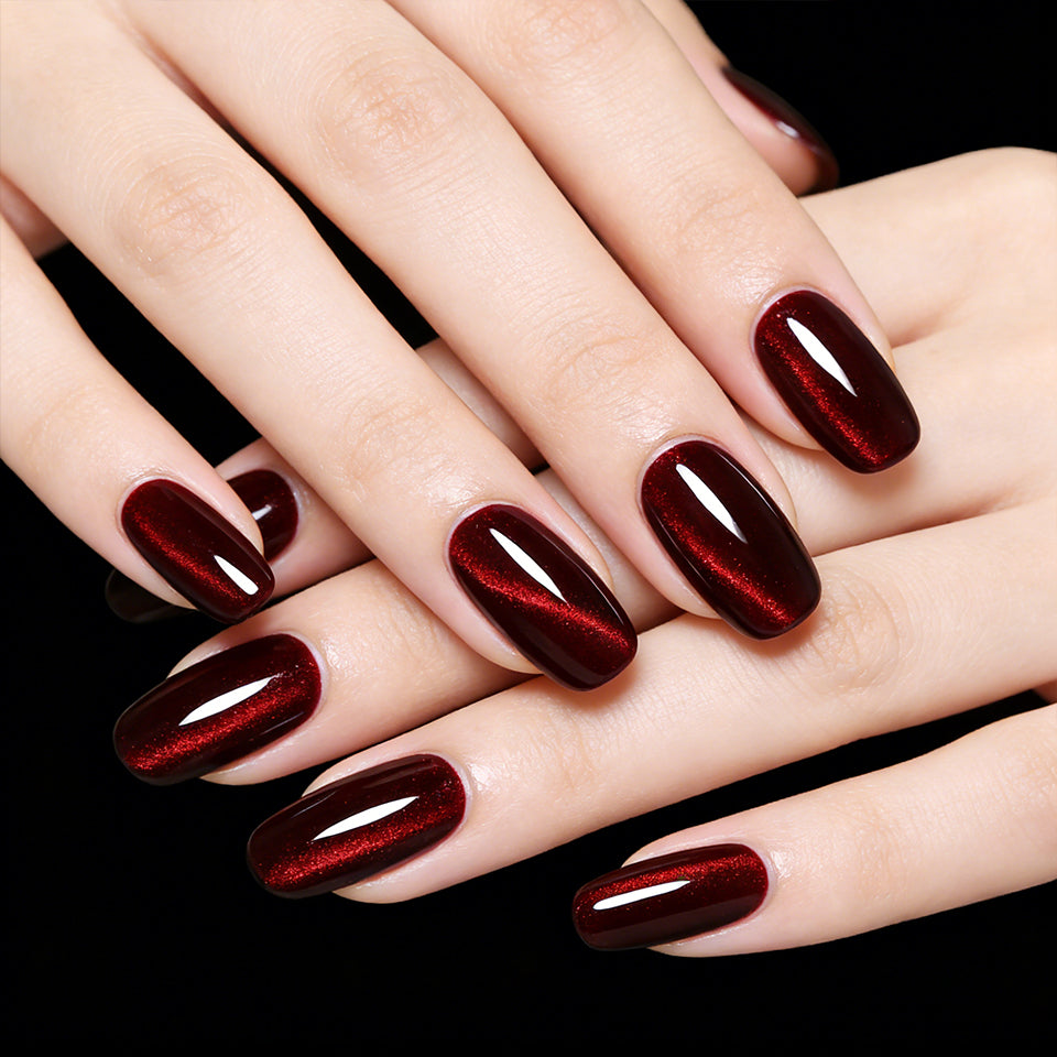Satin Rouge | Ruby Flame Cat Eye Gel Magnétique 18ml CE308