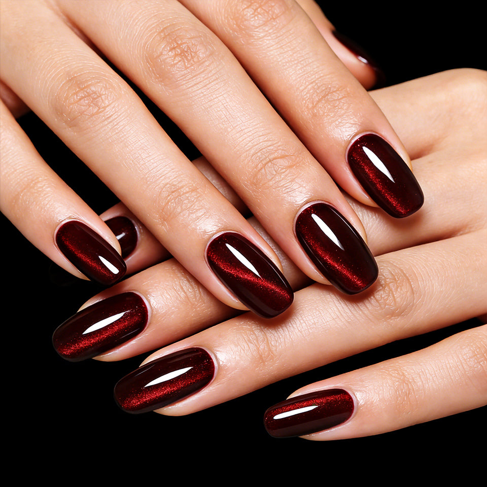 Satin Rouge | Ruby Flame Cat Eye Gel Magnétique 18ml CE308