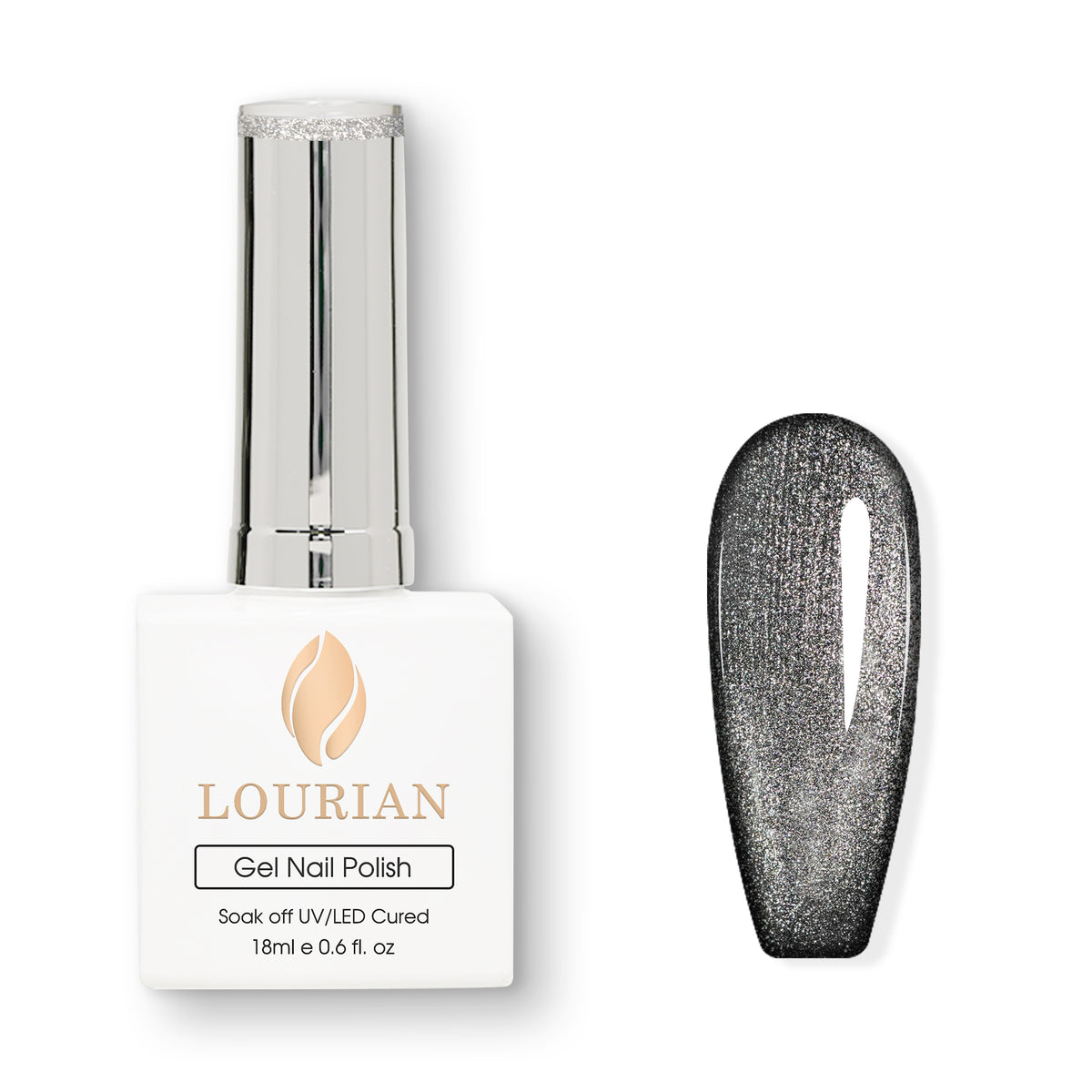 Silver Comet | Prism Flash Cat Eye Gel Magnétique