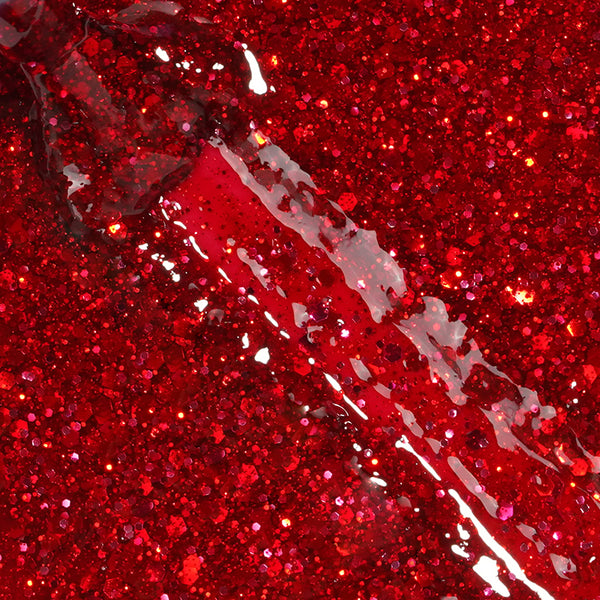 Wine Glitter | Gel de couleur pailleté rouge