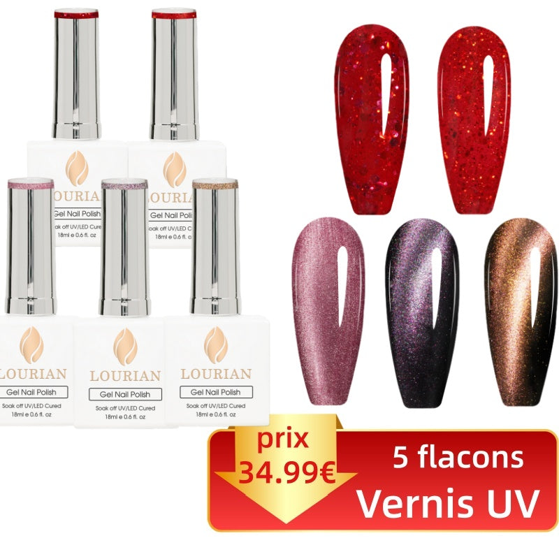 Combo de 5 flacons pratique et économique