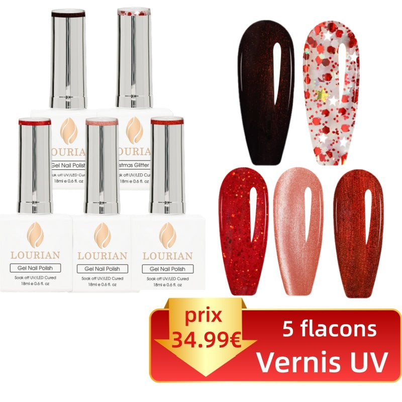 Combo de 5 flacons pratique et économique