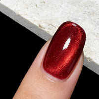 Crimson Veil | Ruby Flame Cat Eye Gel Magnétique 18ml CE301